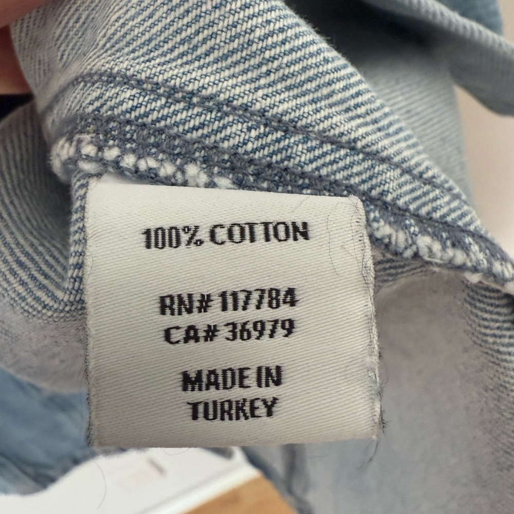 NWT Rails 100% Cotton Wilshire 100% Cotton 90s Inspired Denim Button Up Dress - Picture 14 of 16